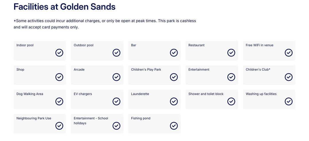 Golden Sands Holiday Park, H124