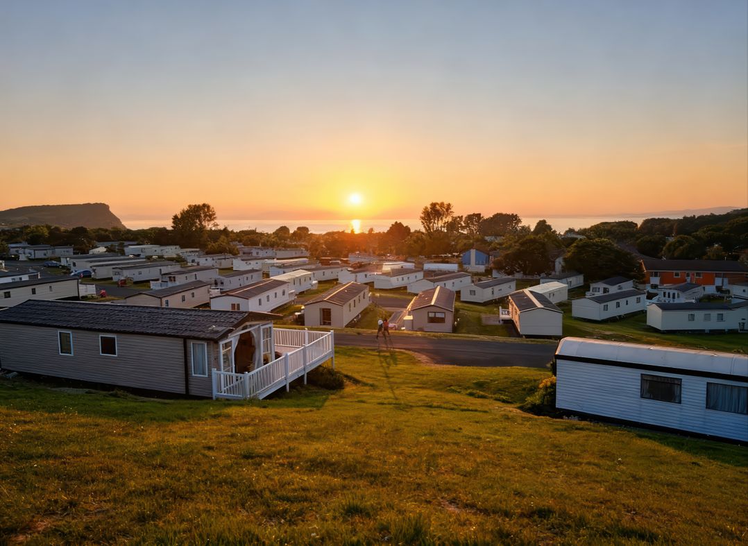 Caravan Sleeps 6 with Sea Views and Parking