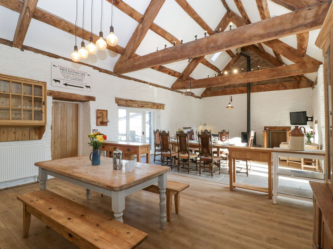 White Haywood Farmhouse & Barn