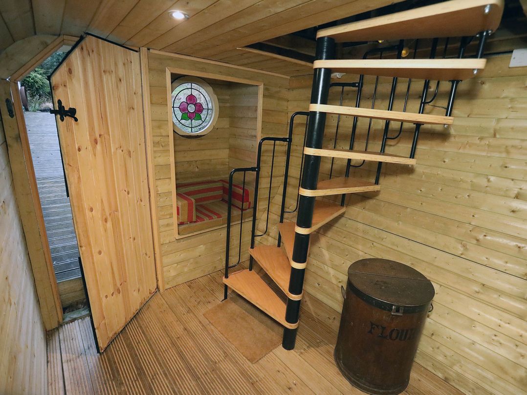 Yurts, barn and fire pit in a Snowdonia valley