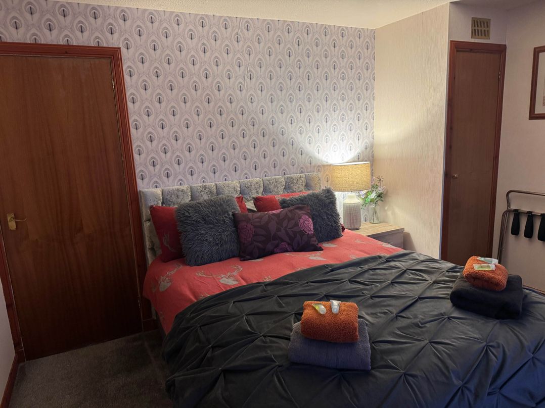 Spacious family base with garden near Loch Ness