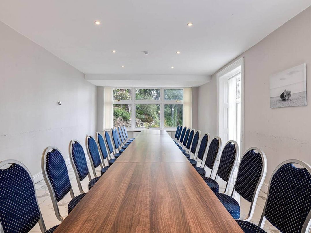 Tudor hall with hot tub, games room and sea views