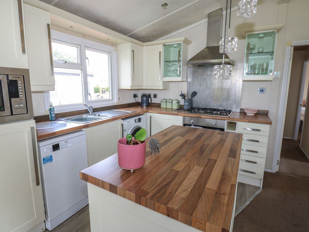 A kitchen featuring a counter and sink at Plot 34 near Armathwaite