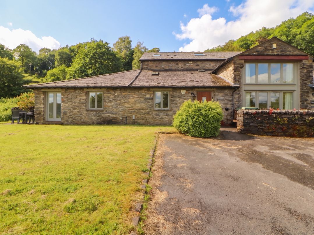 A house with garden and driveway at Winster Fields Cartmel Fell near Windermere