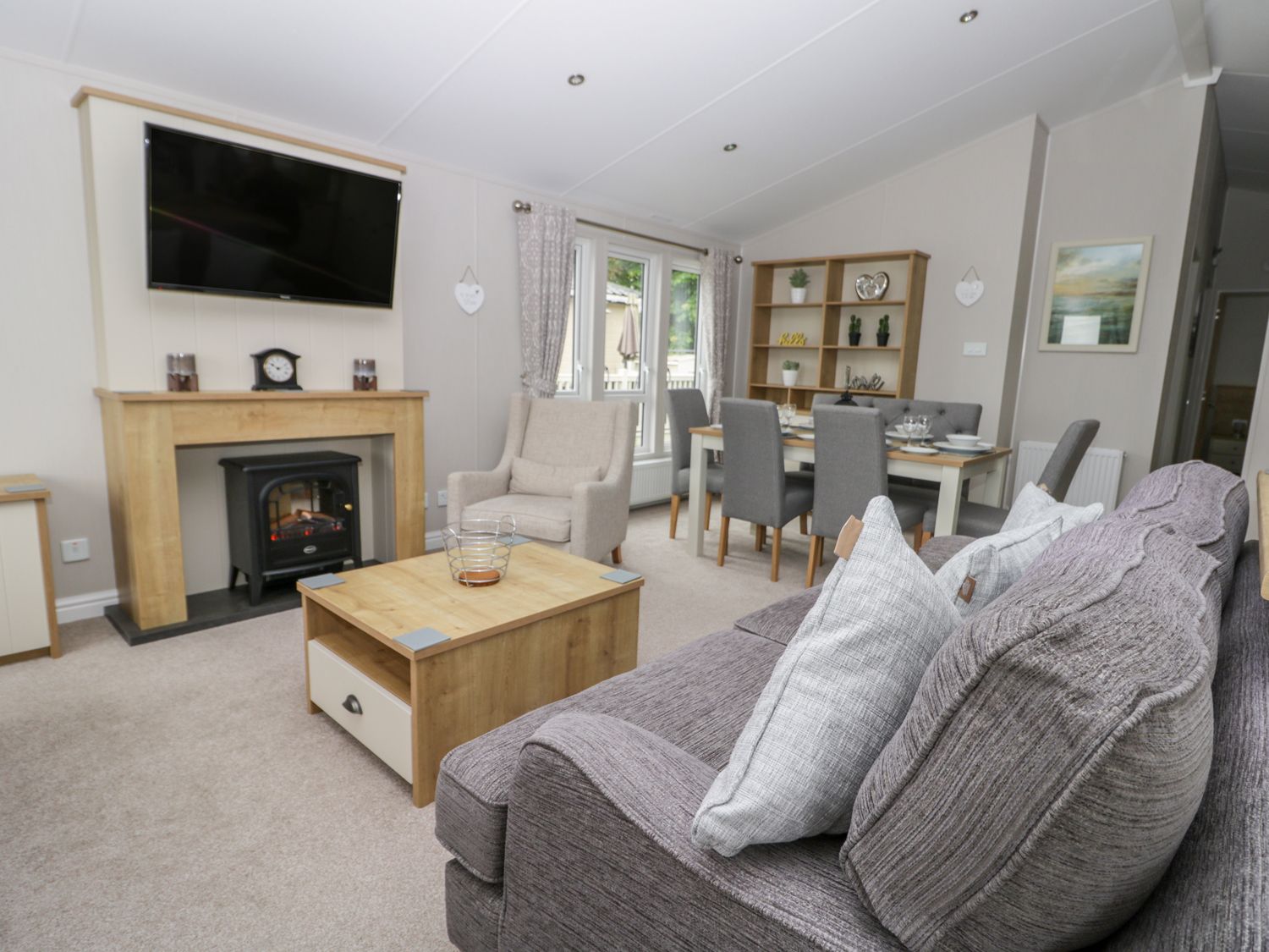 Open plan interior at Cayton Pines ( Ref 1013485 ) Holiday Lodge at Cayton Bay North Yorkshire
