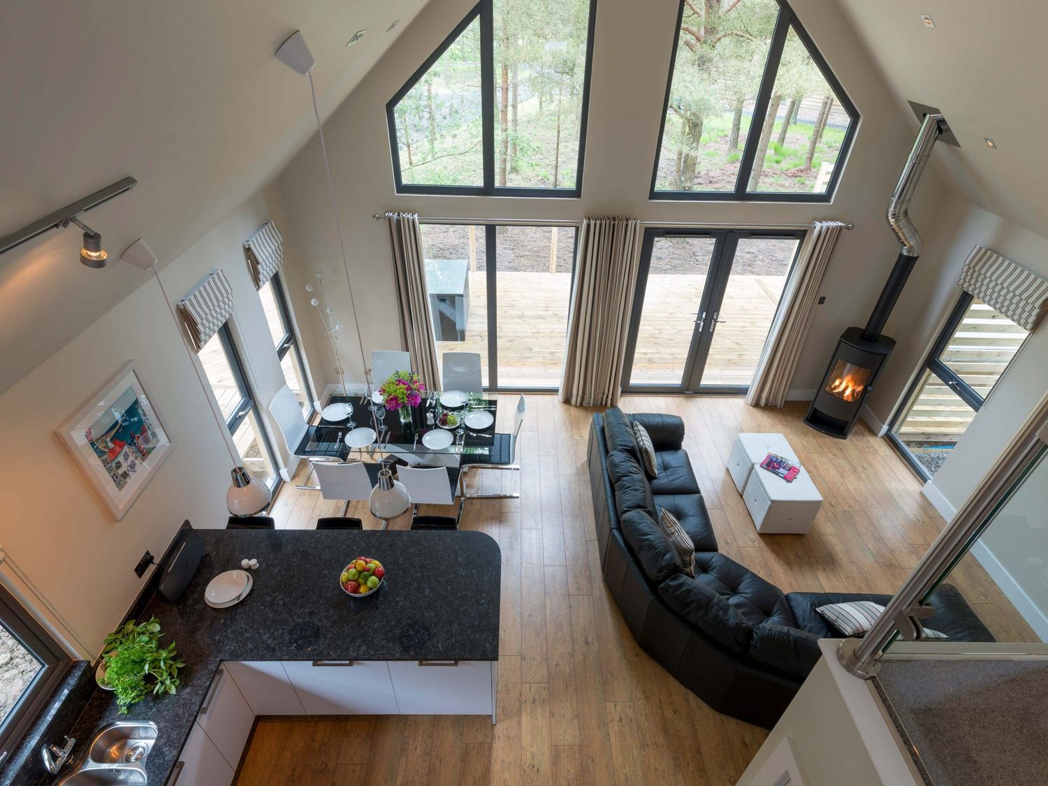 Open plan living area ( Ref 1015816 ) Bracken Howe Holiday Lodge near Egton and Whitby North Yorkshire