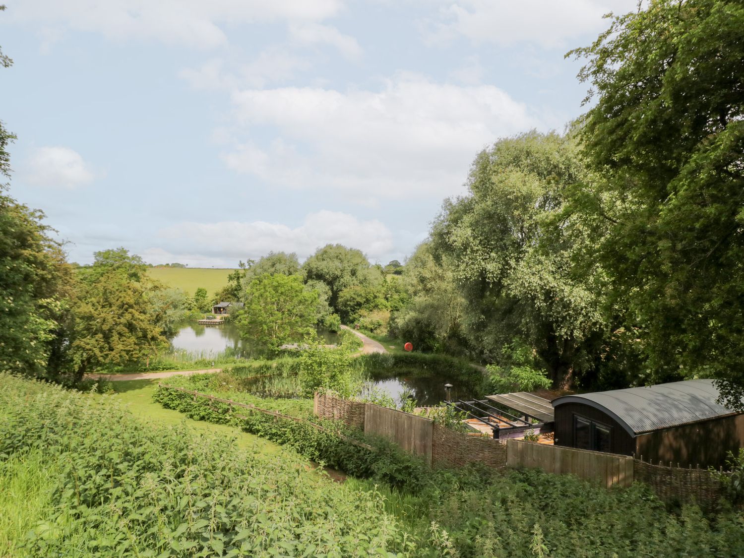 The Sheperds Hut at Bridge Lake Farm & Fishery, Chacombe