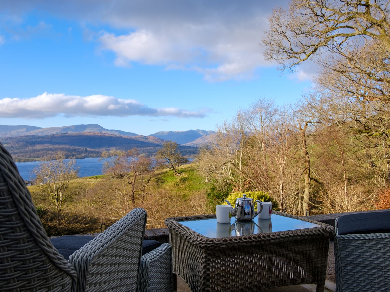 Paddock House, Ambleside, Lake District National Park. Views over Lake Windermere and mountain range
