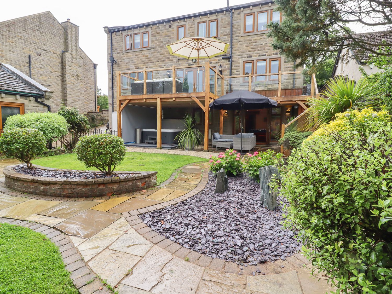 36 Glen Road in Eldwick, West Yorkshire. Five-bedroom stylish home with games room and hot tub. Pets