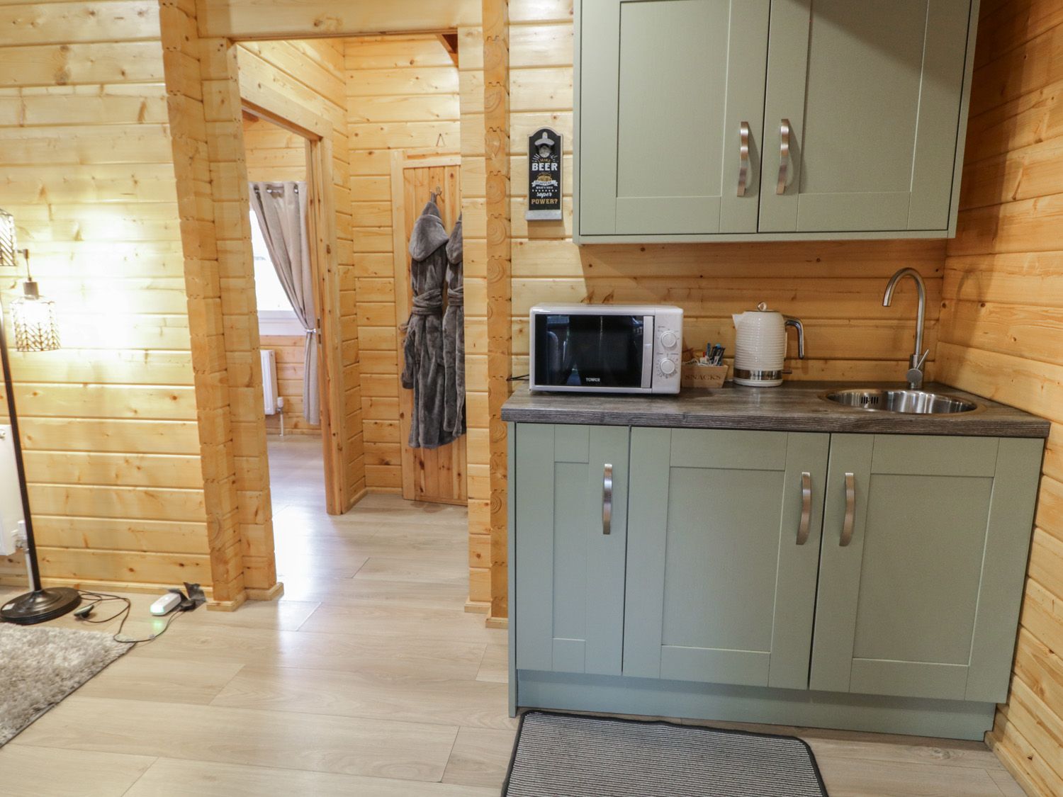 Buttermilk Lodge in Dungiven, Londonderry. Single-storey. Balcony. River views. Studio-style. Rural.