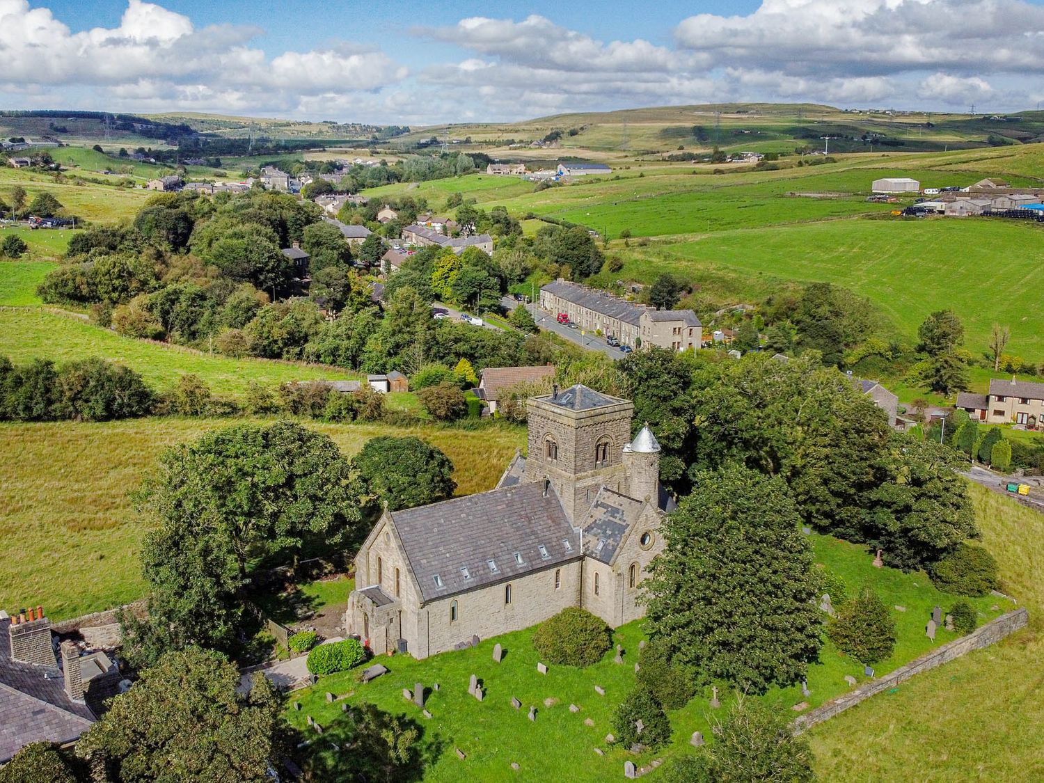 St Michael on the Hill, Rossendale, Lancashire. Five-bedroom, converted church with gym & games room