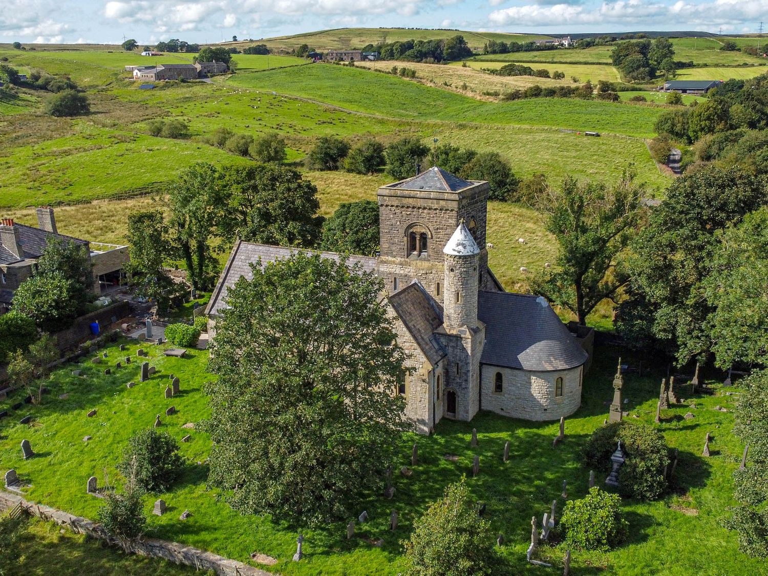 St Michael on the Hill, Rossendale, Lancashire. Five-bedroom, converted church with gym & games room