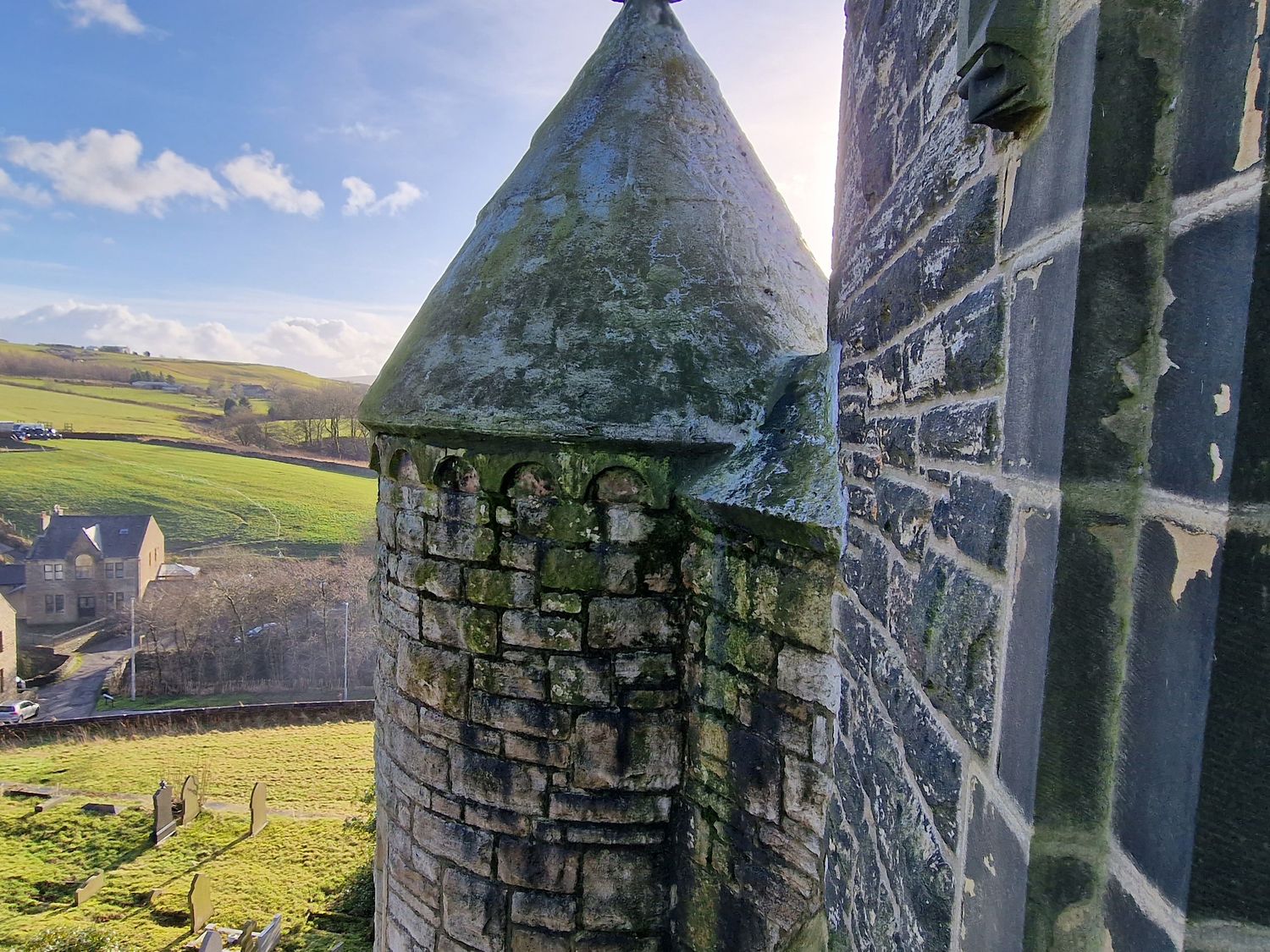 St Michael on the Hill, Rossendale, Lancashire. Five-bedroom, converted church with gym & games room