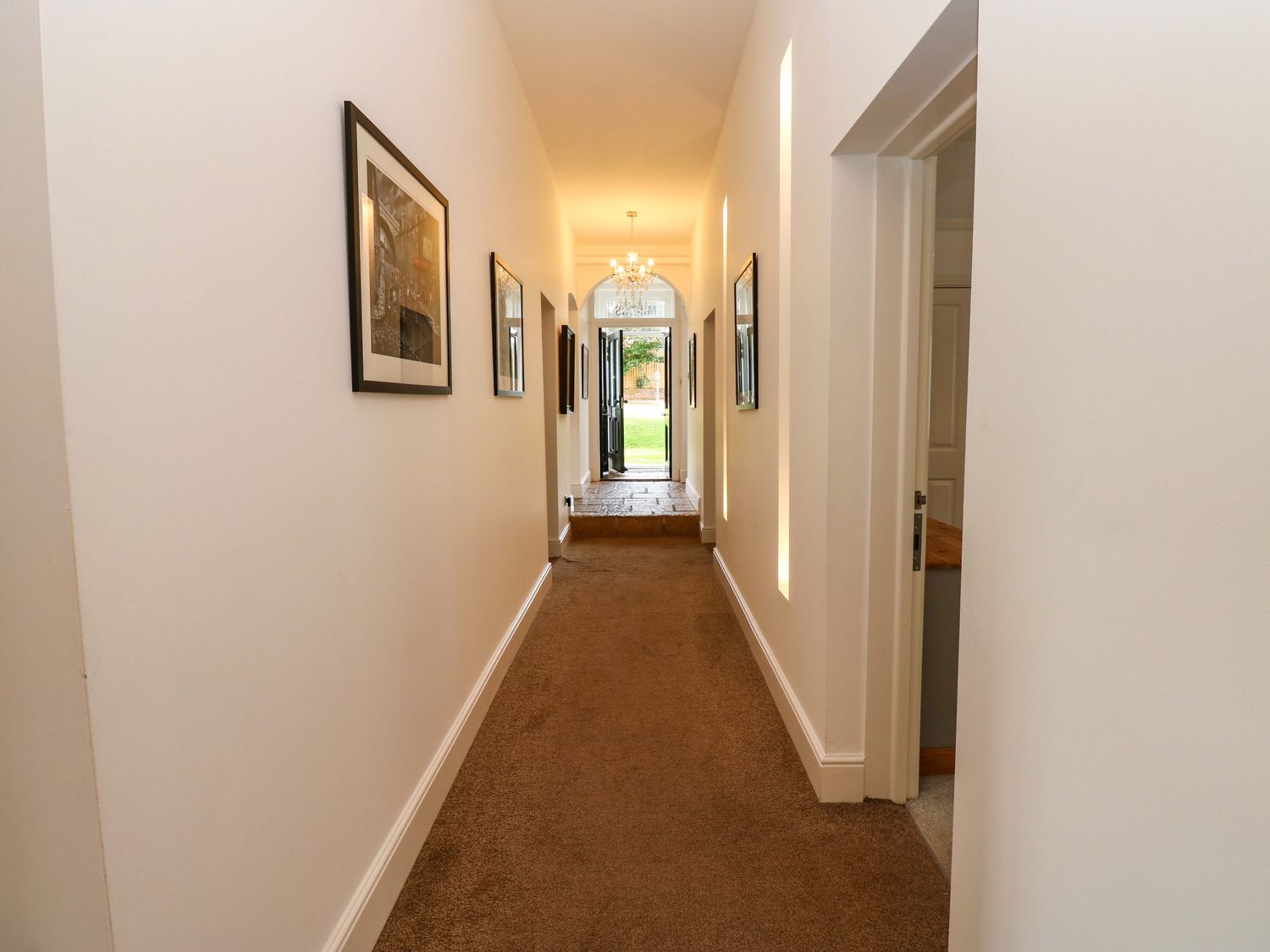 The Miners Hall in Stanley, County Durham. Chapel conversion. Stained-glass windows. Hot tub. Sauna.