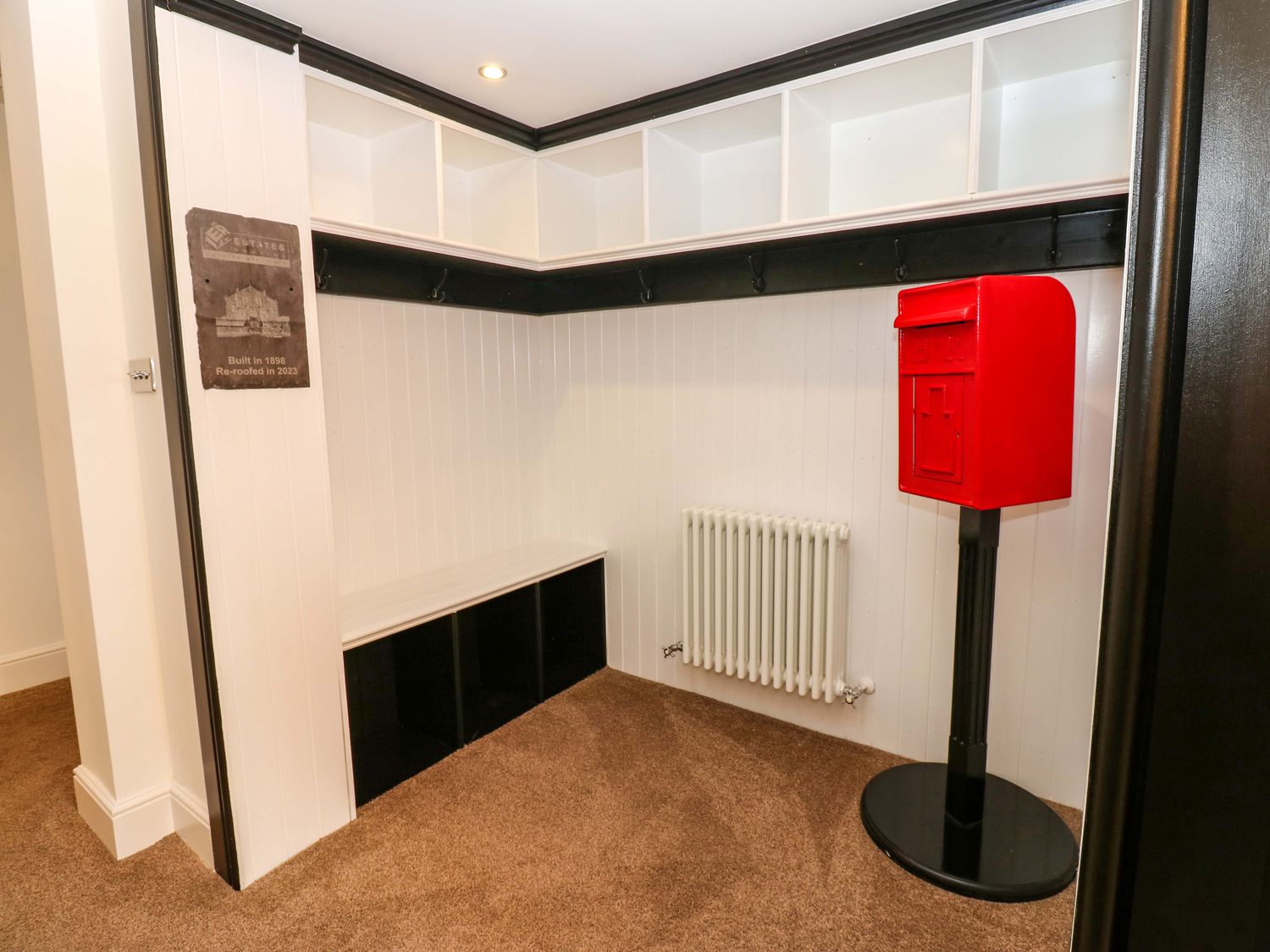 The Miners Hall in Stanley, County Durham. Chapel conversion. Stained-glass windows. Hot tub. Sauna.