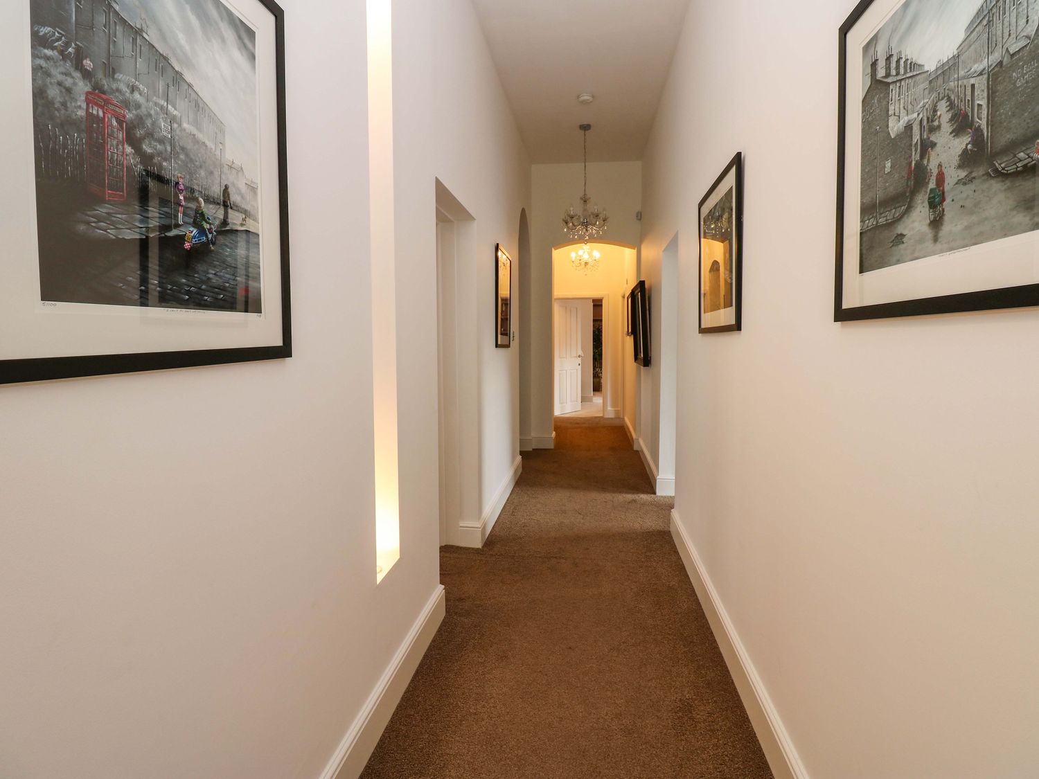 The Miners Hall in Stanley, County Durham. Chapel conversion. Stained-glass windows. Hot tub. Sauna.