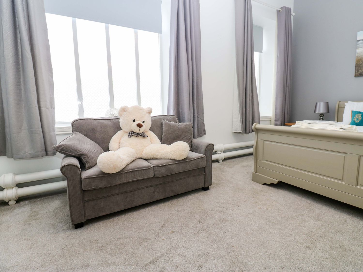 The Miners Hall in Stanley, County Durham. Chapel conversion. Stained-glass windows. Hot tub. Sauna.