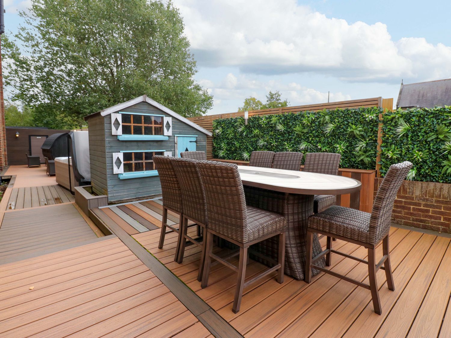 The Miners Hall in Stanley, County Durham. Chapel conversion. Stained-glass windows. Hot tub. Sauna.