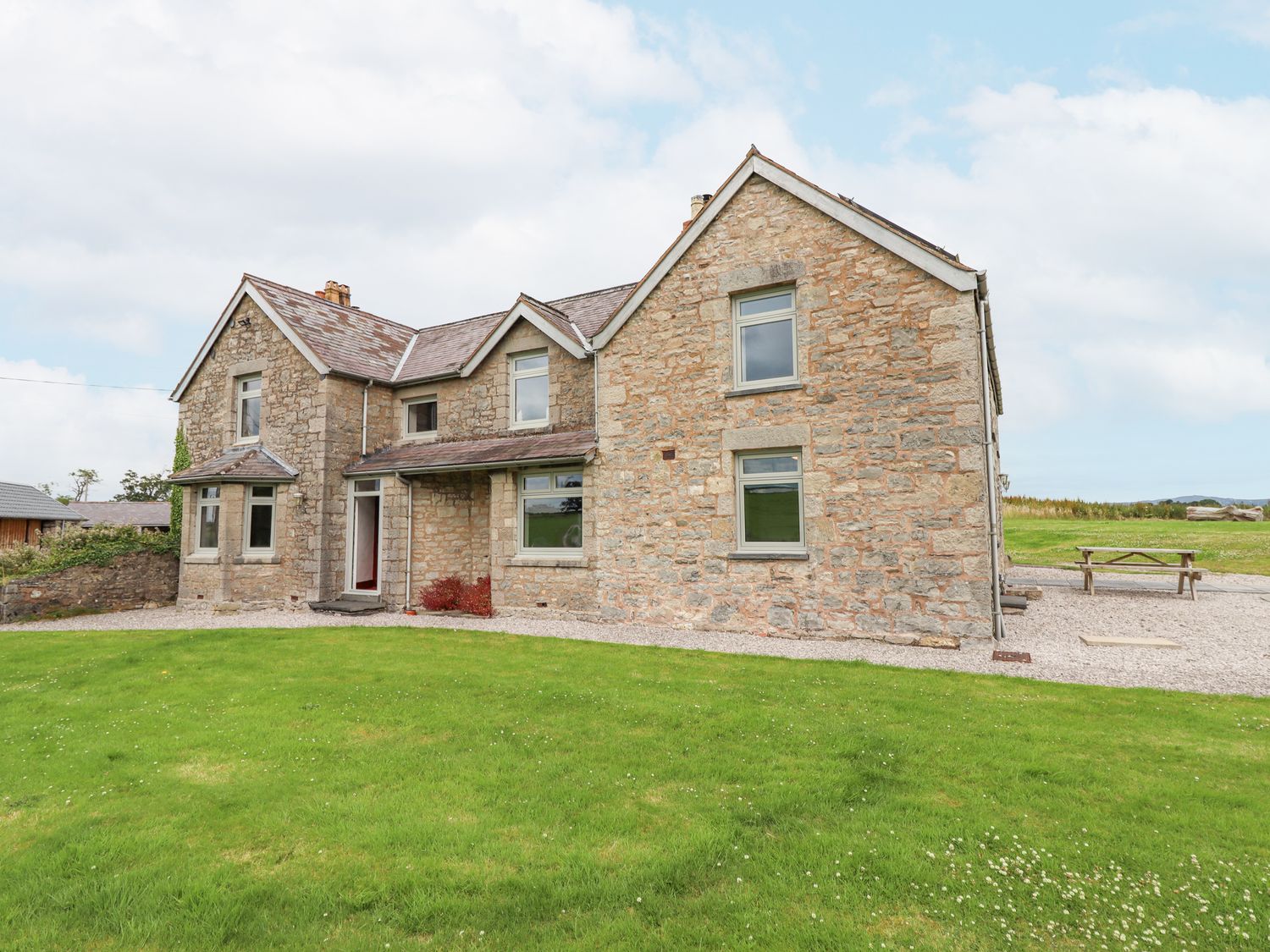 Segrwyd Uchaf in Denbigh, Denbighshire. Five-bedroom home with games room and EV charger. Near AONB.