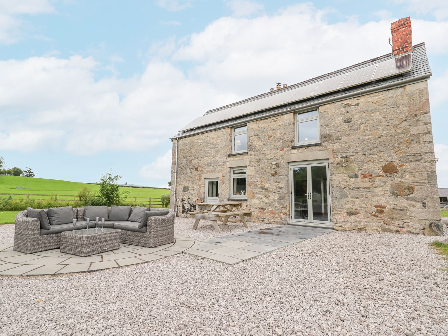 Segrwyd Uchaf in Denbigh, Denbighshire. Five-bedroom home with games room and EV charger. Near AONB.