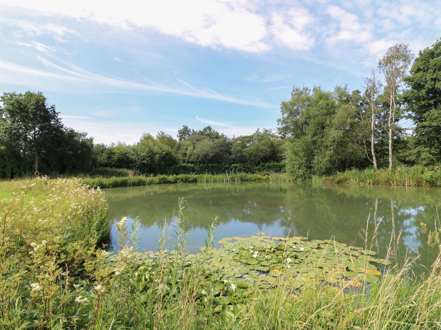 Oak, is near Donisthorpe, Leicestershire. One-bedroom lodge with lakeside views. Hot tub. Romantic. 