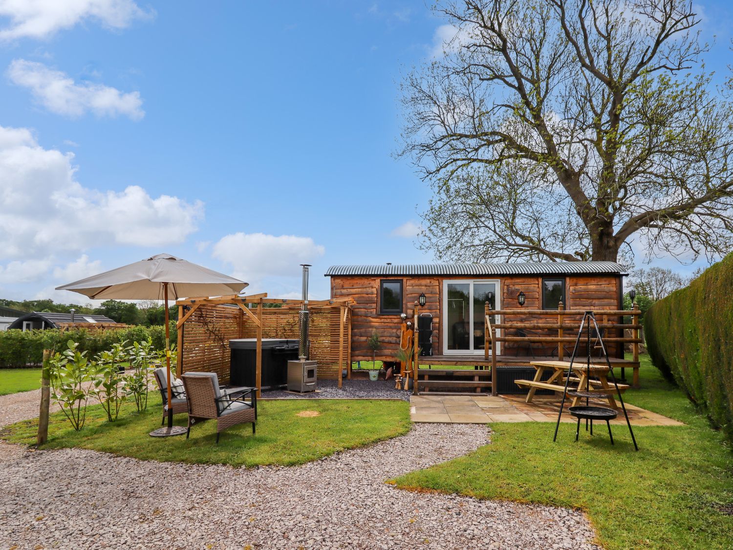 Moel Y Parc in Bryniau Clwyd, near Denbigh, in Denbighshire. Contemporary. Stylish. Rustic. Romantic