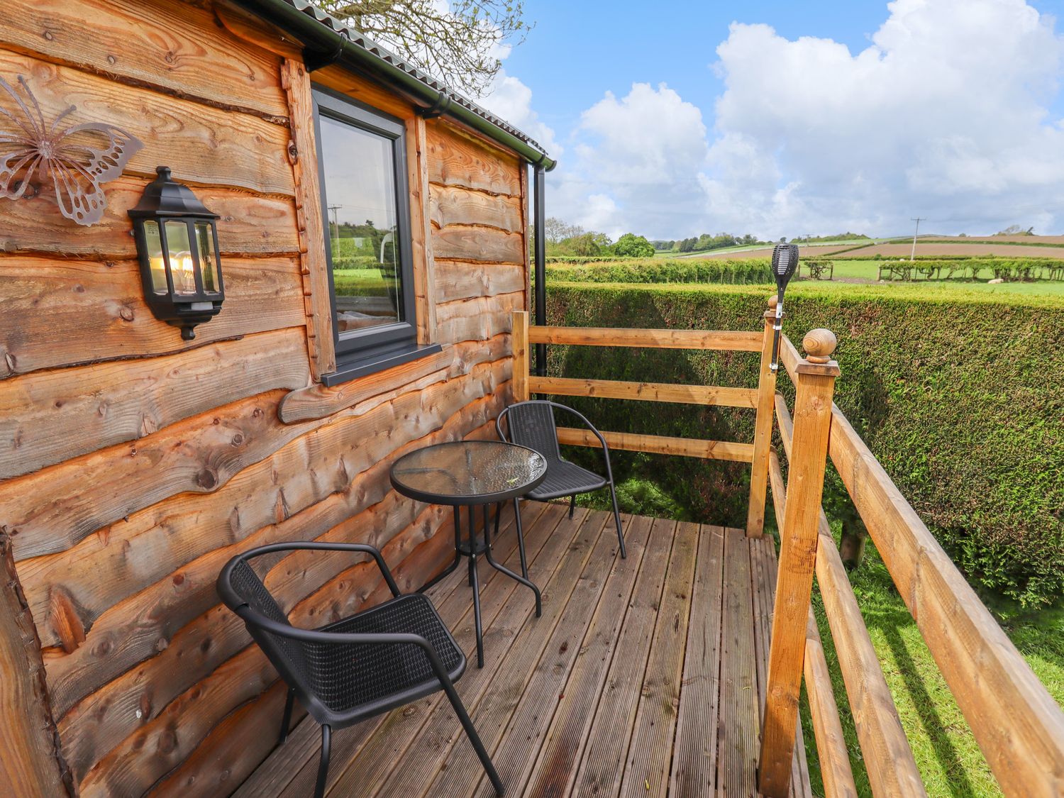 Moel Y Parc in Bryniau Clwyd, near Denbigh, in Denbighshire. Contemporary. Stylish. Rustic. Romantic