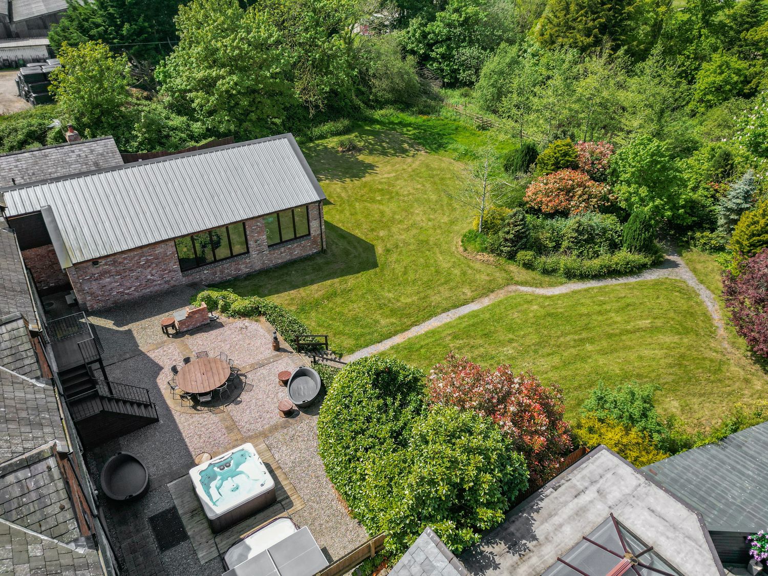 Home Farm on Llanerch Hall Estate, near St Asaph in Denbighshire. Detached. Hot tub. Gym. Games room