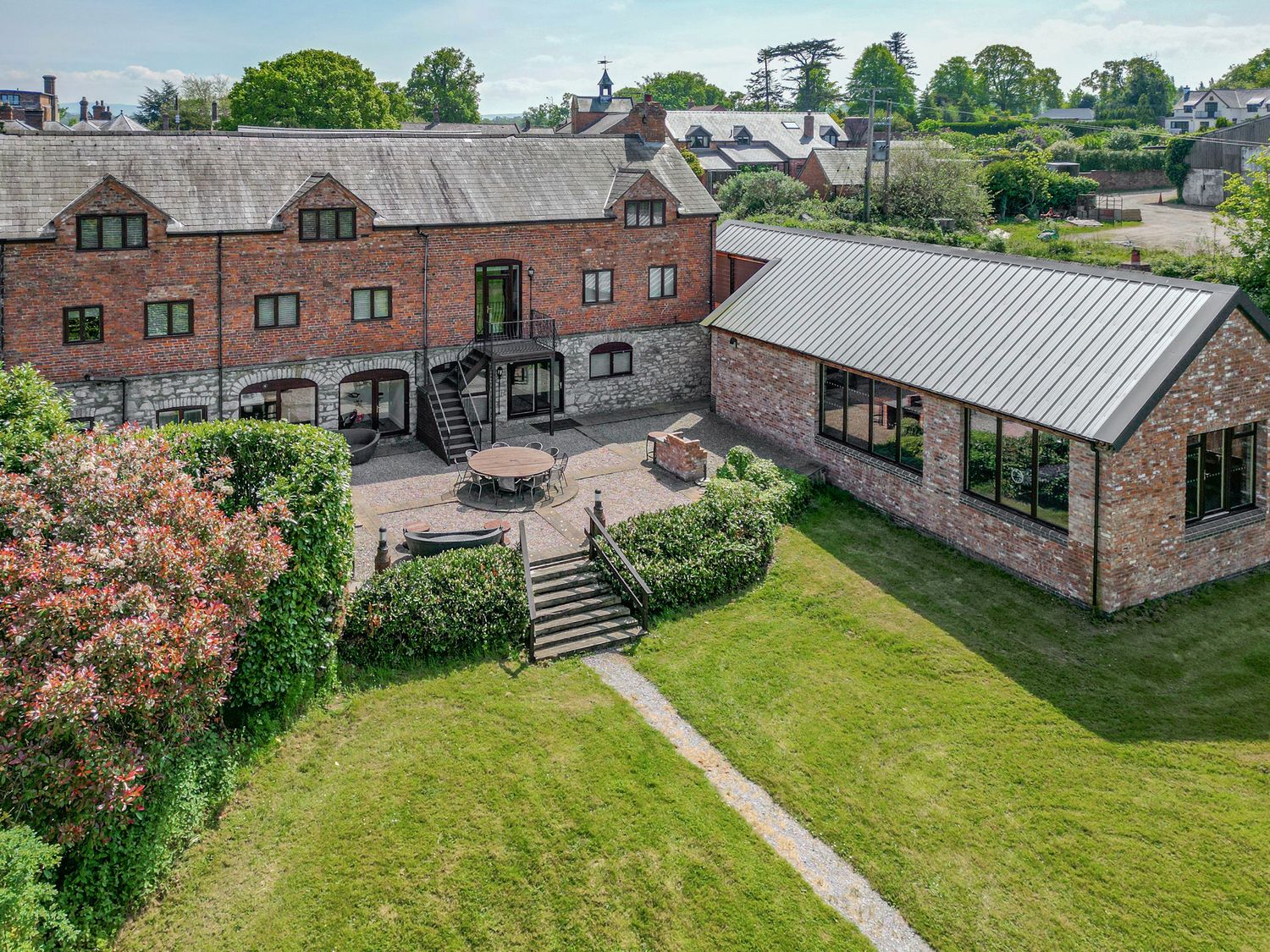 Home Farm on Llanerch Hall Estate, near St Asaph in Denbighshire. Detached. Hot tub. Gym. Games room