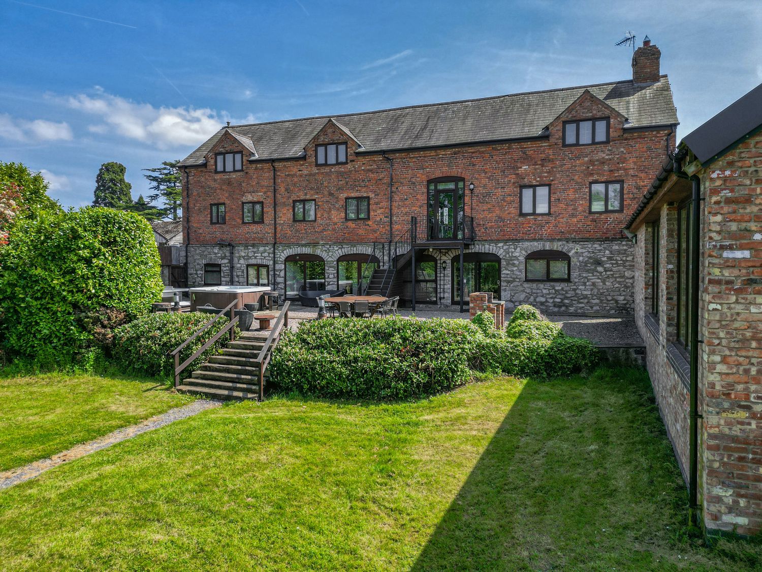 Home Farm on Llanerch Hall Estate, near St Asaph in Denbighshire. Detached. Hot tub. Gym. Games room