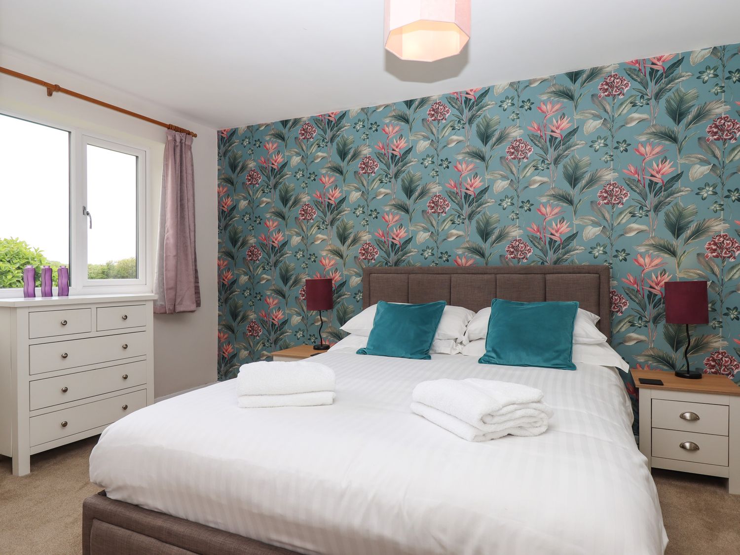 Primrose at Moorhead Country Holidays, Moorhead Farm, near Woolfardisworthy, Devon. Open-plan.