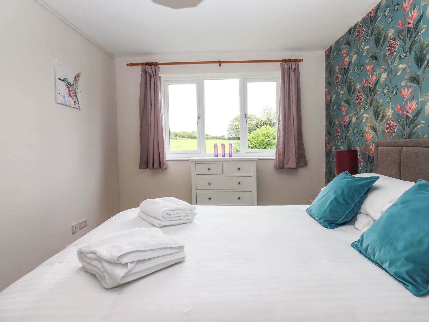 Primrose at Moorhead Country Holidays, Moorhead Farm, near Woolfardisworthy, Devon. Open-plan.