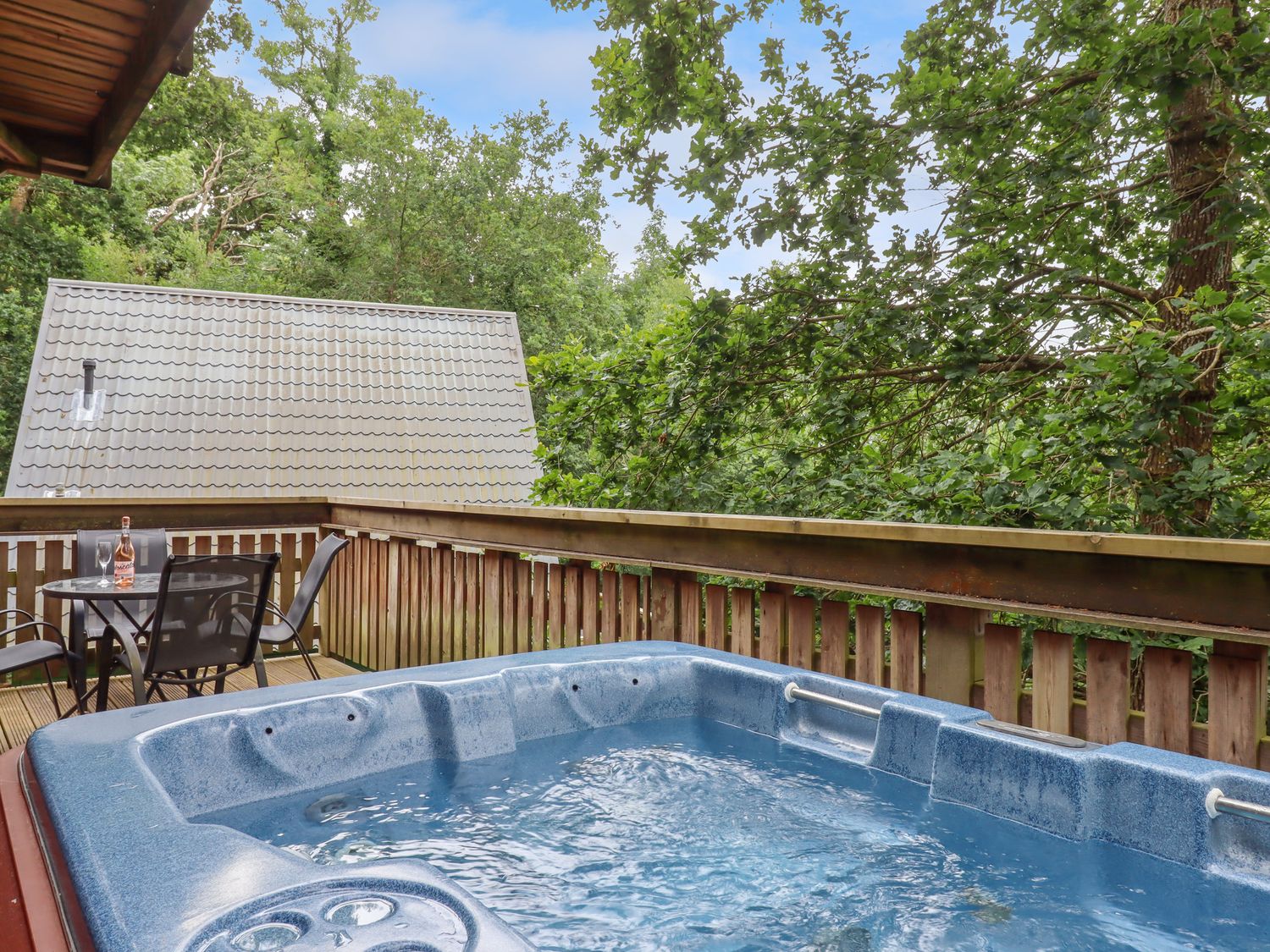 Lodge 45 - Lazy Bear, near Chudleigh in Devon. On-site facilities. Open-plan. Pet-friendly. Hot tub.