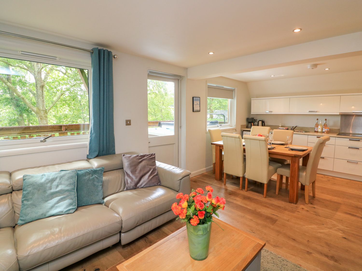 Lodge 52 - Orchid Lodge, near Chudleigh in Devon. On-site facilities. Open-plan. Pets. Hot tub. WiFi