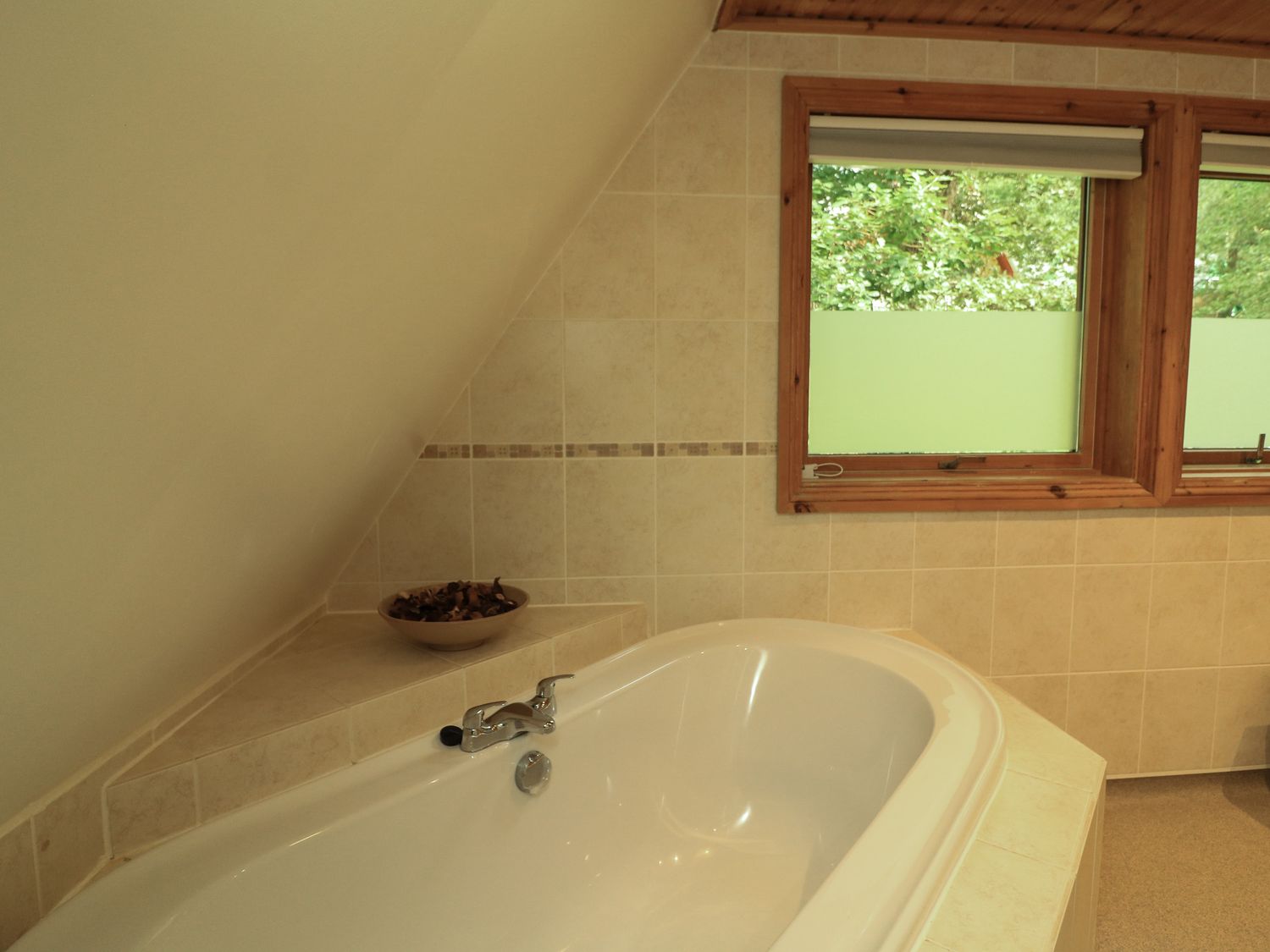 Lodge 58 - Oak Tree Lodge,  near Chudleigh in Devon. On-site facilities. Open-plan. Pes. Hot tub. TV