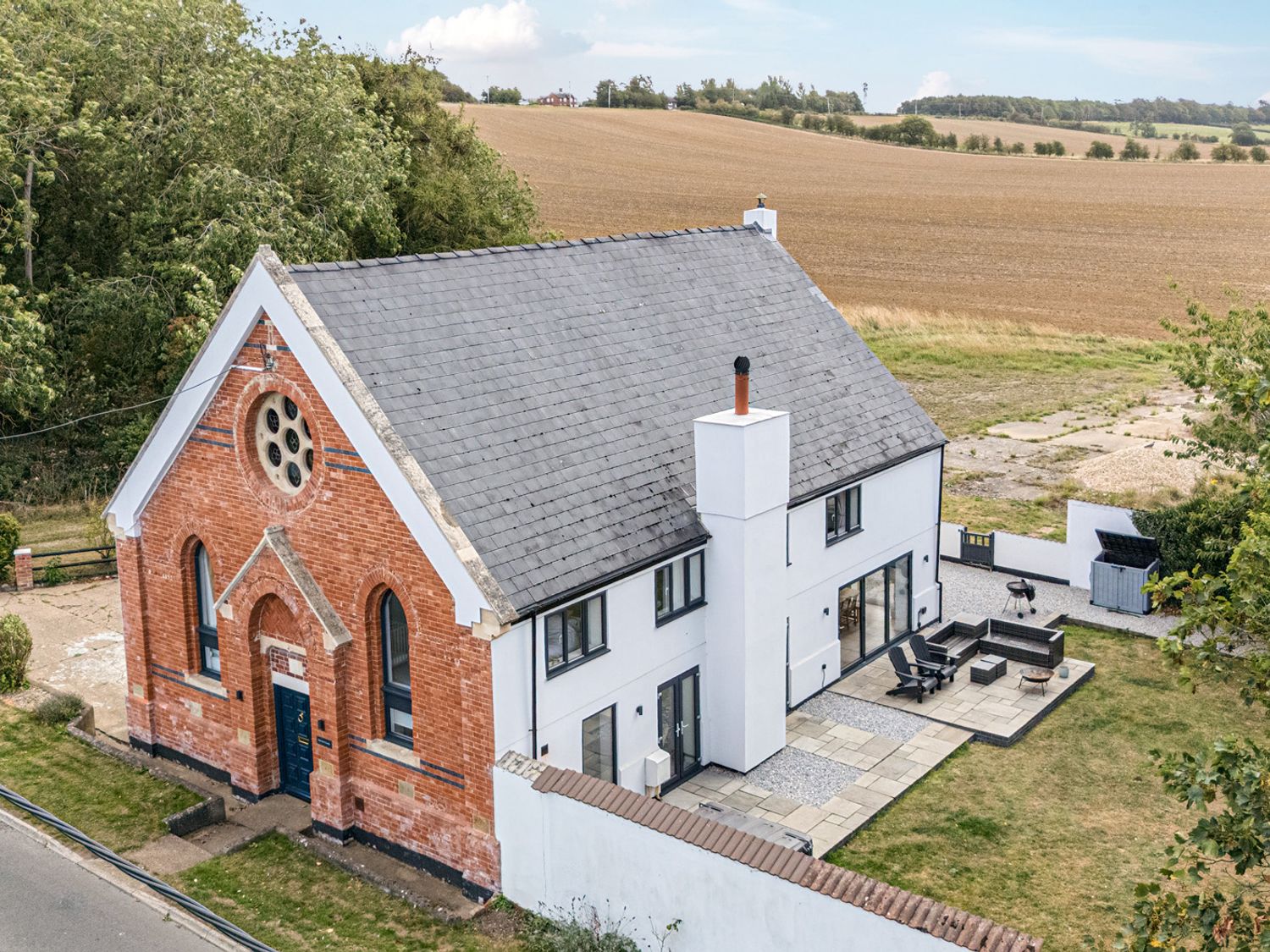 Old Chapel Glentworth, Ingham, Lincolnshire. Woodburning stove. Characterful. Countryside. Game room