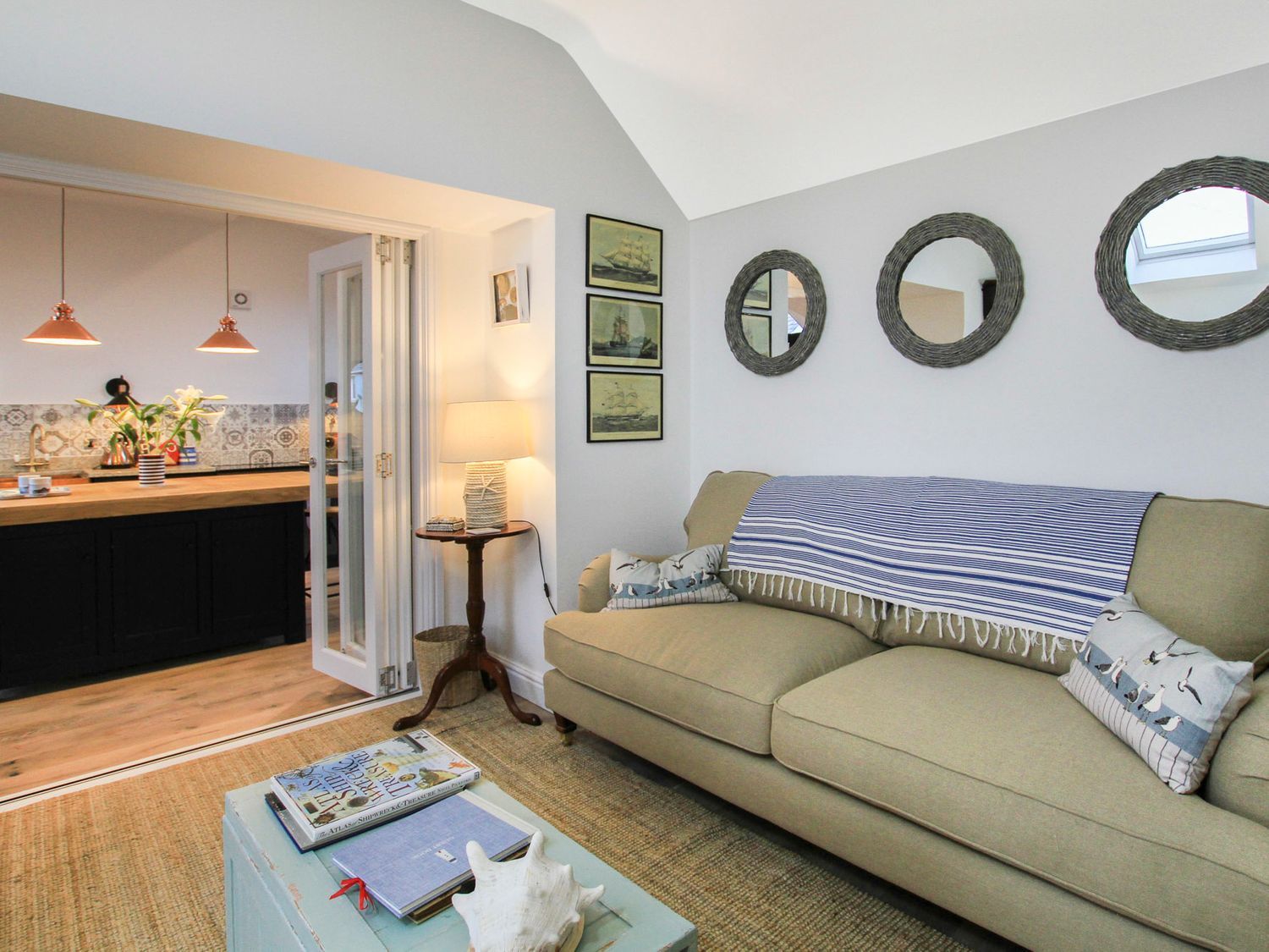 Chapel House, former chapel house, Rhosneigr, Anglesey, with hot tub, woodburning stove and balcony.