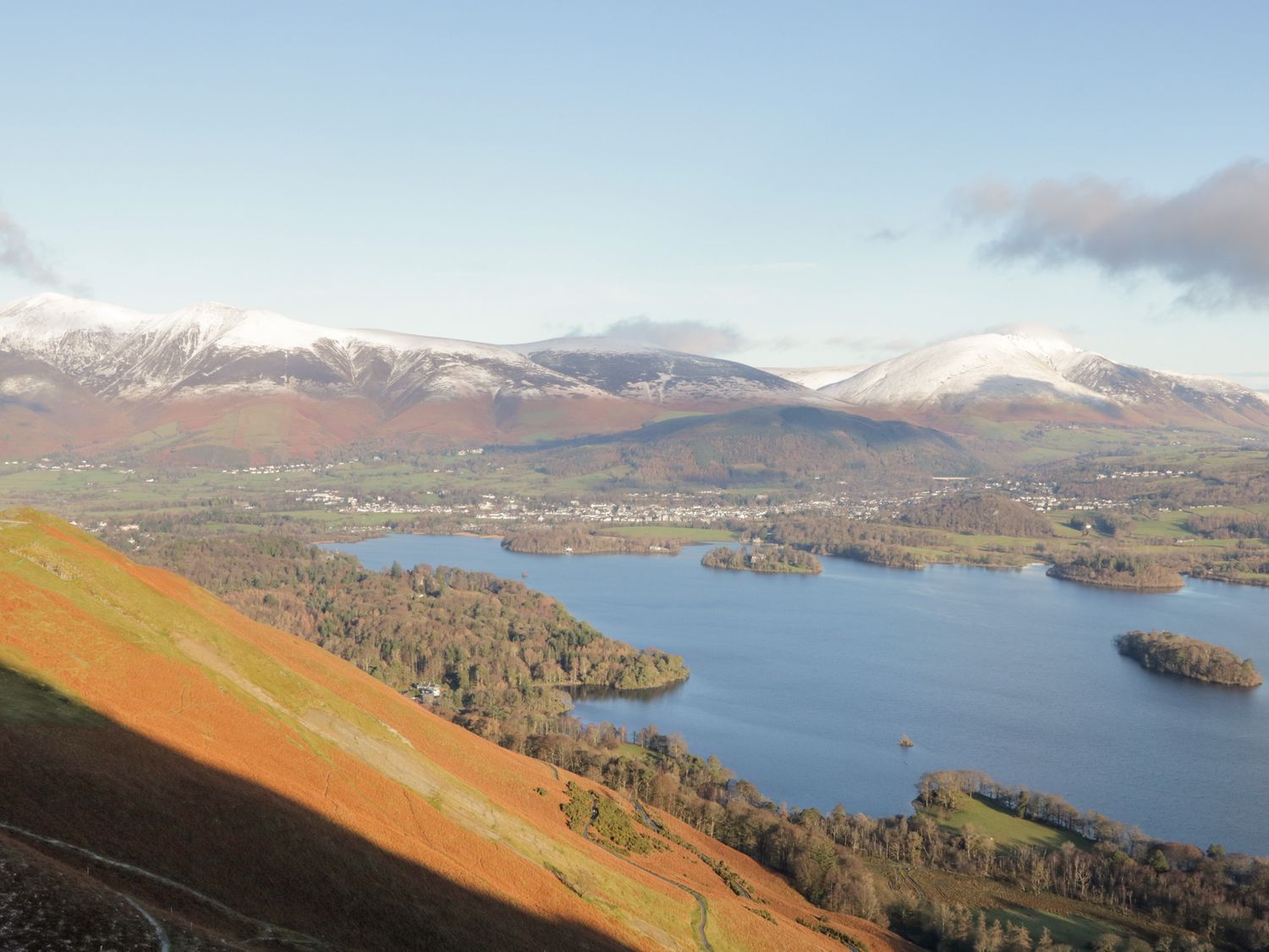 Lakeland View, Keswick, Cumbria. Near amenities. In the Lake District National Park. Private hot tub