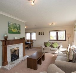 A living room with sofas and a fireplace at Todd Crag in Ambleside