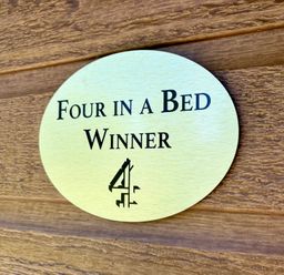 A Four in a Bed winner plaque