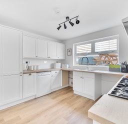 A kitchen with a sink and dishwasher at Palm House in Newquay