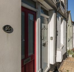 An exterior view of doors at 36 Crowthers Hill Dartmouth
