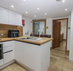 A kitchen with a sink and appliances at Park View Studio in Ambleside