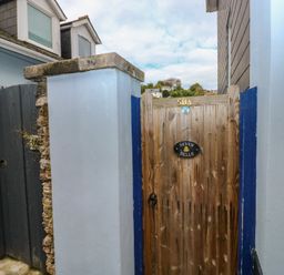 An entrance gate at 58A South Ford Road in Dartmouth