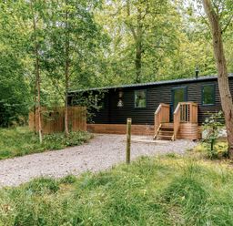 A cabin with steps and a gravel pathway at Horncastle Plus (Pet) Louth