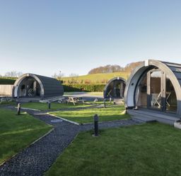Glamping pods in an outdoor area at Pod 8 (No Pets) Tewitfield
