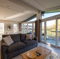 A living room with a sofa and coffee table at Wentworth in Waltham