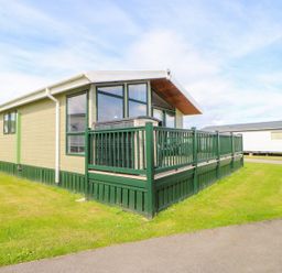 A mobile home with a deck located at 37 Horizon Park in Hartlepool