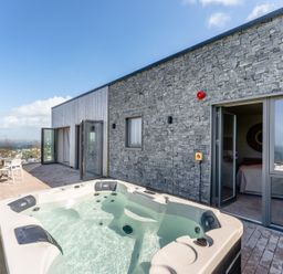 An outdoor area with a hot tub at tbc in St. Ives