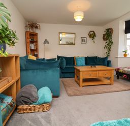 A living room with a sofa and coffee table at Manning's View in Barnstaple